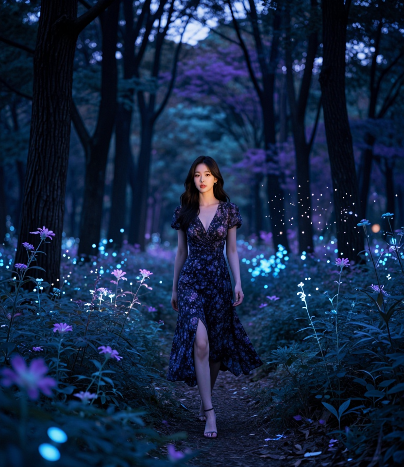 마법의 밤 산책로