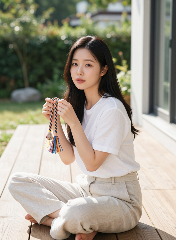 여름날의 로프 장난감