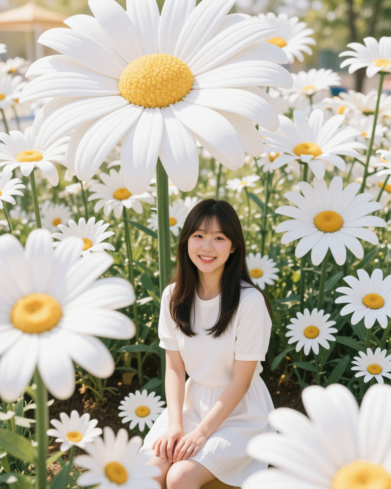 거인 꽃밭의 소녀